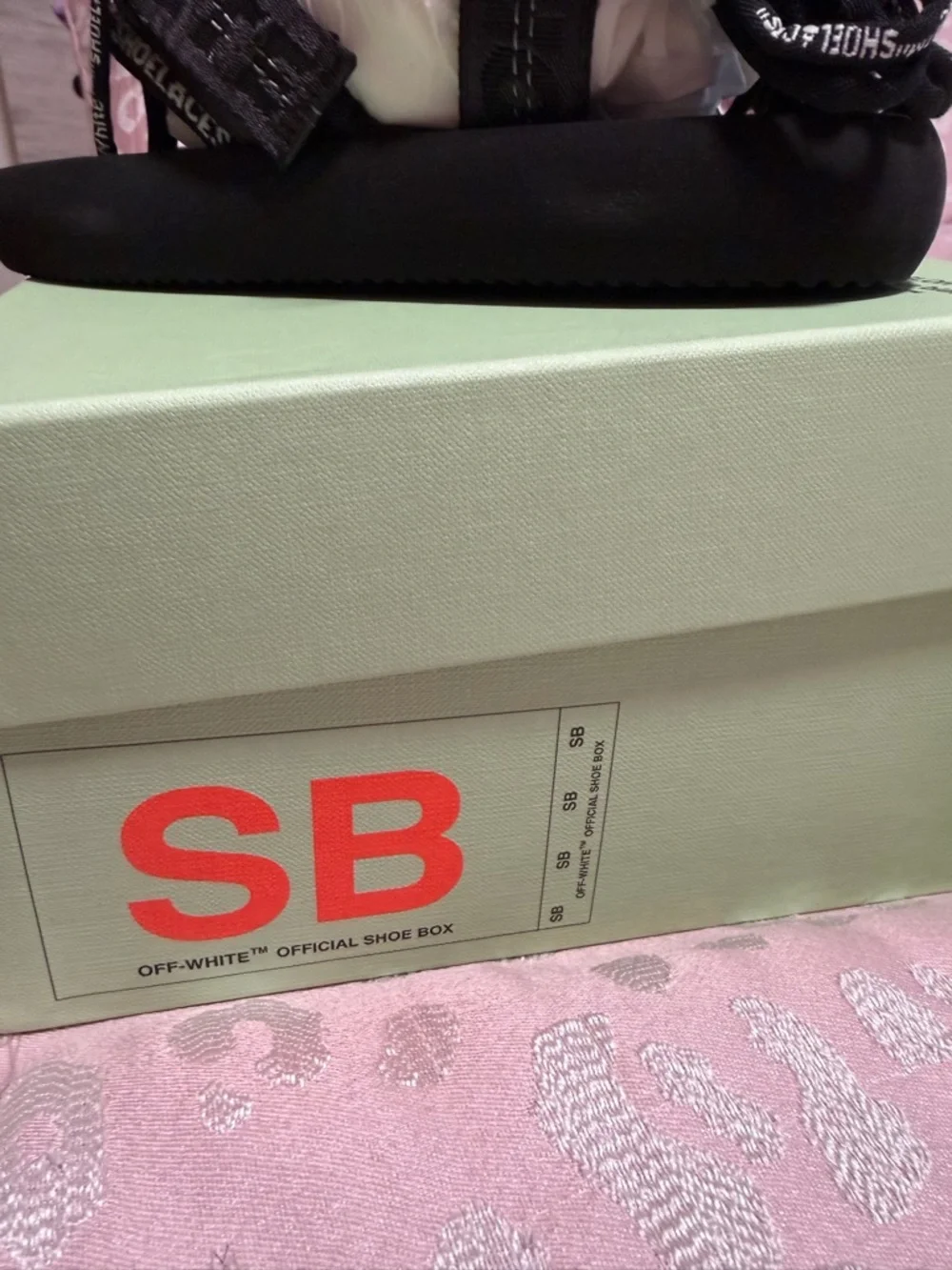 Off-White Black Multistrap Micro Trek Sandals Size 38